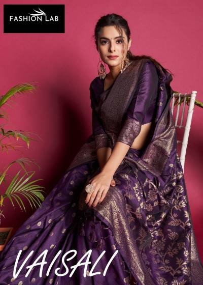 VAISALI BY FASHION LAB BANARASI RAW SILK SAREE WHOLESALER IN SURAT